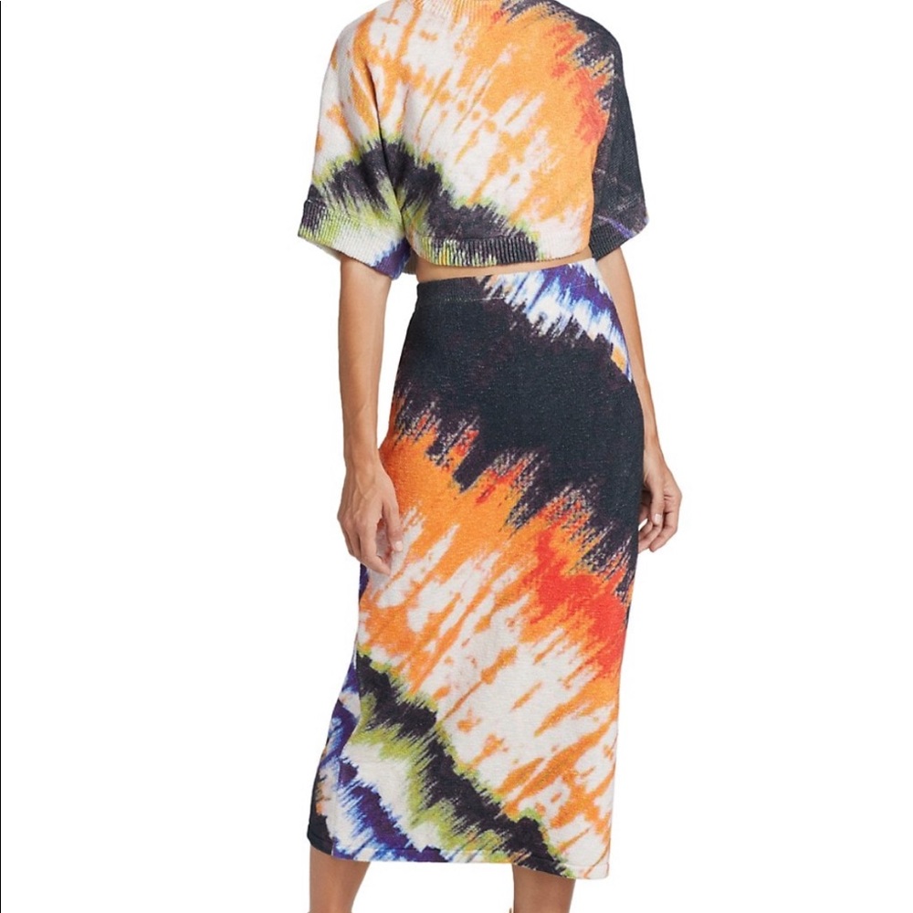 AMUR terra cotta tie dye set both NWT size small